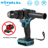 WOYOFADA 18V Brushless Electric impact Drill Cordless Electric screwdriver For Ice Screws Power Tools For Makita 18V Battery