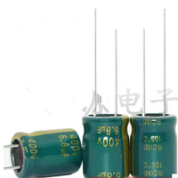 400V 6.8UF 6.8UF 400V Electrolytic Capacitor volume 10X13 best quality New origina