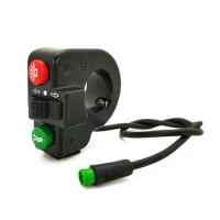Scooter Electric Bicycle Switch Horn .with 5PIN Waterproof Plug 22mm 3-In-1 Handlebar Throttle Control High Quality Material