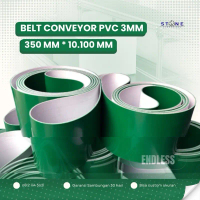 Belt PVC Hijau 350mm x 10.100mm Conveyor Belt PVC Hijau 3mm Endless