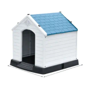 N Modern Waterproof Plastic Large Dog House Outdoor Indoor Elevated Floor Dog Kennels Pet House