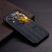 OPPO FIND N3 FLIP CASE AIORIA WOOD CROSS PATERN