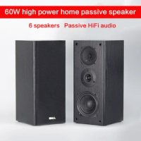 60W High Power Speaker Home 4 Inch HiFi Fever Subwoofer Speaker Passive Audio Bookshelf Surround Speaker TV Desktop Speaker