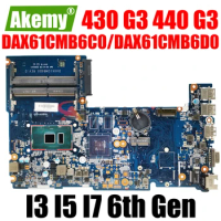 For HP Probook 430 G3 440 G3 Laptop Motherboard With 3855U I3 I5 I7 6th Gen CPU Mainboard DAX61CMB6C0 DAX61CMB6D0