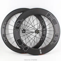 New black 700C front 60mm+rear 88mm Road bike matte 3K full carbon fibre bicycle wheelset carbon clincher tubular rims carbon