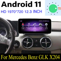 Android 11 CarPlay For Mercedes Benz GLK Class MB X204 2008~2015 12.3 Inch NTG Navi Car Stereo Audio Navigation GPS 4G Network
