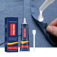 Fabric Glue 50ml Waterproof Fabric Adhesive Glue Multifunctional Washer Dryer Safe Permanent Fabric Glue For Patches Polyester