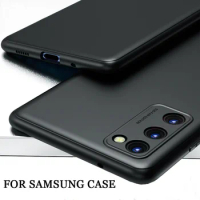 For Funda Samsung Galaxy S24 S23 S22 S21 S20 Ultra FE Plus S 20 FE S24Ultra Case Cover Black Soft Silicone Luxury Phone Cases