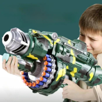 Cool Gun Children Fun Toys Electric Continuous Automatic Launch Toy Bb Gun Military Firearms Series Soft Bullet Gun Sniper