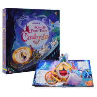 Usborne Pop Up FAIRY TALES Cinderella English Educational flap Picture board Books Baby Early Childhood gift For kids reading