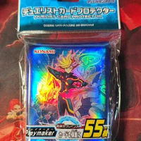 55 Pcs Yugioh Master Duel Monsters Playmaker Japanese Collection Official Sealed Card Protector Sleeves