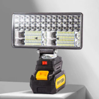 For Milwaukee 18V Li-ion Battery LED Work Light 3/4 Inch Flashlight Portable Emergency Flood Lamp Camping Lamp
