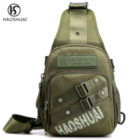 Mens Chest Shoulder Backpack Sling Cross Body Messenger Shoulder Bag for Men Military Tactical Chest Bag