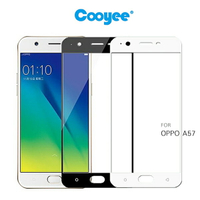 強尼拍賣~ Cooyee OPPO A57 滿版玻璃貼 全膠 滿版 全屏 高透光率 9H硬度 2.5D 鋼化膜