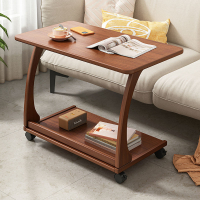 【免運】開發票 沙發帶輪邊幾邊柜可移動小茶幾實木框架角幾小桌子沙發旁床邊桌子