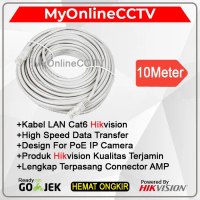 Promo Kabel Lan 10M Cat6 10Meter Hikvision Utp Rj45 Cable 10 Meter