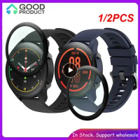 1/2PCS Full Edge Protection Applicable Millet Color Sports Version Film Suitable For Smart Watch Watch Screen Protector