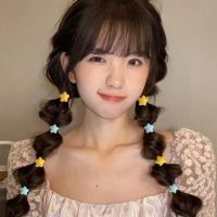 Set DâY BuộC TóC，KẹP Hello Kitty 1K，DâY BuộC TóC NgôI Sao Dopamine, Phong CáCh Nhẹ NhàNg Và Dễ ThươN