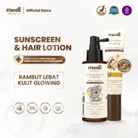 Moell Special Bundling Hair Lotion 100ml & Sunscreen 30gr - Hair Lotion With Panax Ginseng, Candlenu