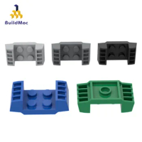BuildMOC Compatible Assembles Particles 41862 Modified 2x2 with Grills Building Blocks Parts DIY Edu