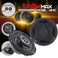 ( 2PCS ) Speaker Pintu Mobil Pcinener 6 Inci Spiker Mobil Subwoofer Mobil Hi Fi 500Watt Salon Mobil 