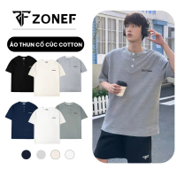 💥miễn phí vận chuyển💥Áo Thun Nam Cổ Cúc Ngắn Tay ZONEF OFFICIAL Vải Cotton Waffle Form Regular Thoán