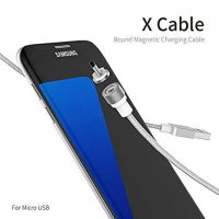 Wsken Xcable (Round Magnetic Charging Cable) - up to 2.1A Silver