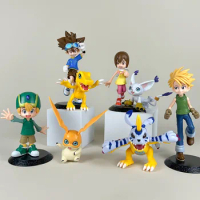 Anime Figure Model Digimon PVC Figure Toys For Children Taichi Agumon Gabumon Anime Film Dolls Kids Toys