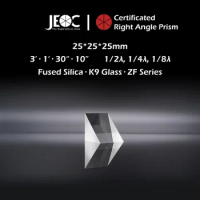 10Pcs of JEOC Certificated Right Angle Prism, 25mm*25mm*25mm, K9 Optical Glass