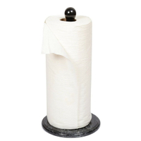 Creative Home黑色天然大理石直立式捲筒擦拭紙架衛生紙架 餐廳 廚房 紙巾架
