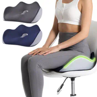 Ergonomic Cushion Memory Foam Seat Cushion for Office Chair Gaming Desk Car Ergonomic Pain Relief Comfortable Sitting for Home