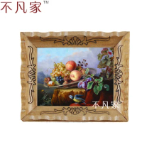 Wholesale dollhouse 1:12 scale miniatue Classical beautiful fruits oil Home Decorations Painting Frame sg-023