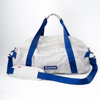 SUPREME Duffle Bag SS 22 Silver ( 100% Authentic )