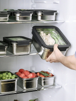 316不銹鋼保鮮盒冰箱冷藏食品收納密封盒泡菜盒專用大號方形飯盒