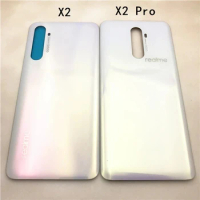 For OPPO Realme X2 RMX1991 Back Battery Cover Rear Housing Door Glass Case For Realme X2 Pro RMX1931 Battery Cover With Adhesive