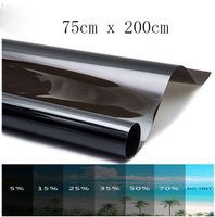 WorldAutoParts JC |   75cm*2m Tinted Film DIY Magic Tint Tinted Film for Car Sunshade For Rear Windo