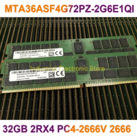 1Pcs For 32G 32GB 2RX4 PC4-2666V 2666 DDR4 ECC Server Memory MT RAM MTA36ASF4G72PZ-2G6E1QI