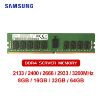 Samsung DDR4 Server RAM 8GB 16GB 32GB 64GB PC4 2133MHz 2400MHz 2666MHz 3200MHz ECC / RECC Server Memory Support X99 Motherboard