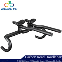 Carbon Handlebar Road tt bike accessories aero bars 40/ 42/44cm triathlon time trial handlebar tt handlebar