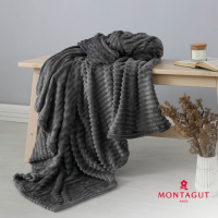 MONTAGUT-精梳法蘭絨條紋毯(煙燻灰-150x180cm)