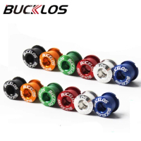 BUCKLOS Bicycle Crankset Bolts 6.5mm 8.5mm Road Mountain Bike Chainring Bolts Aluminum Alloy Crankset Screws Bicycle Accessories