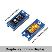 Raspberry Pi Pico Display 65K Color 1.14 inch LCD Screen/1.3 inch OLED Support I2C and SPI Interface with 240*135 Resolution