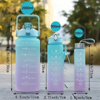 Botol Minum Beranak 1 Set isi 3pcs Botol Minum Gradasi Viral TEBAL - Pink kecil saja Bahan Berkualit