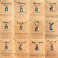 12 Zodiac Sign Abalone Shell Jewelry Necklaces Astrology Horoscope Constellation Necklace Zodiac Jewelry WomenGift ShellNecklace
