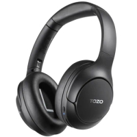 TOZO HT2 Hybrid Active Noise Cancelling wireless bluetooth Headphones with Multiple Mode，Hi-Res Audio Deep Bass Foldable .60H