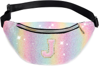 Birthday Gift Kids Fanny Pack for Girls Teens Cute Toddler Glitter Waist Bag