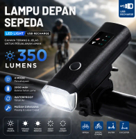 Lampu Depan Sepeda LED Super Terang USB Rechargeable Waterproof Anti Air Cas USB Tahan Lama