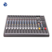 YYHC Best Selling USB bluetooth 12 channel dj mixer sound consoles dj controller/audio console mixer with mp3