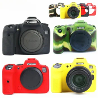 For Canon EOS R100 R8 R7 R6 r6ii R5 R10 R50 R RP 70D 80D 2000D T7 soft silicone skin case protective body cover DSLR camera bag