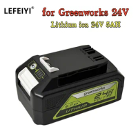 For Greenworks Battery ART G24B2, 2938407, 24V, 5 Ah
